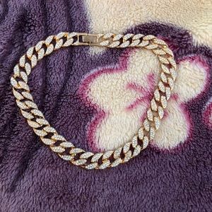 Iced Out 24” 14K Gold Plated Cuban Link Necklace